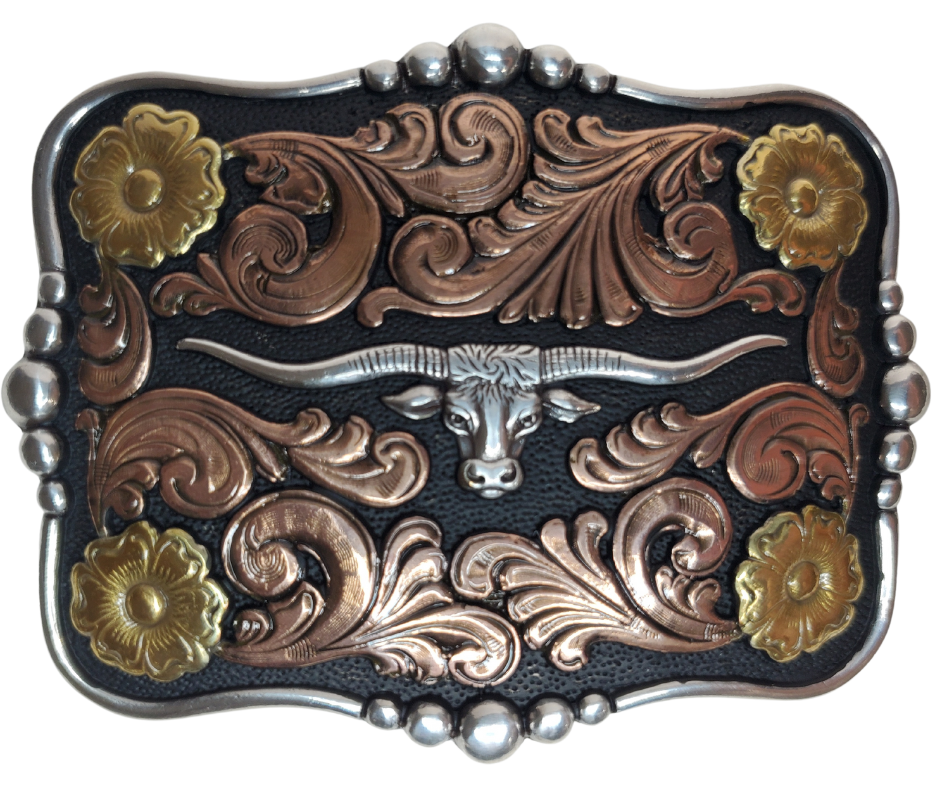 Long Horns high quality Belt Buckle