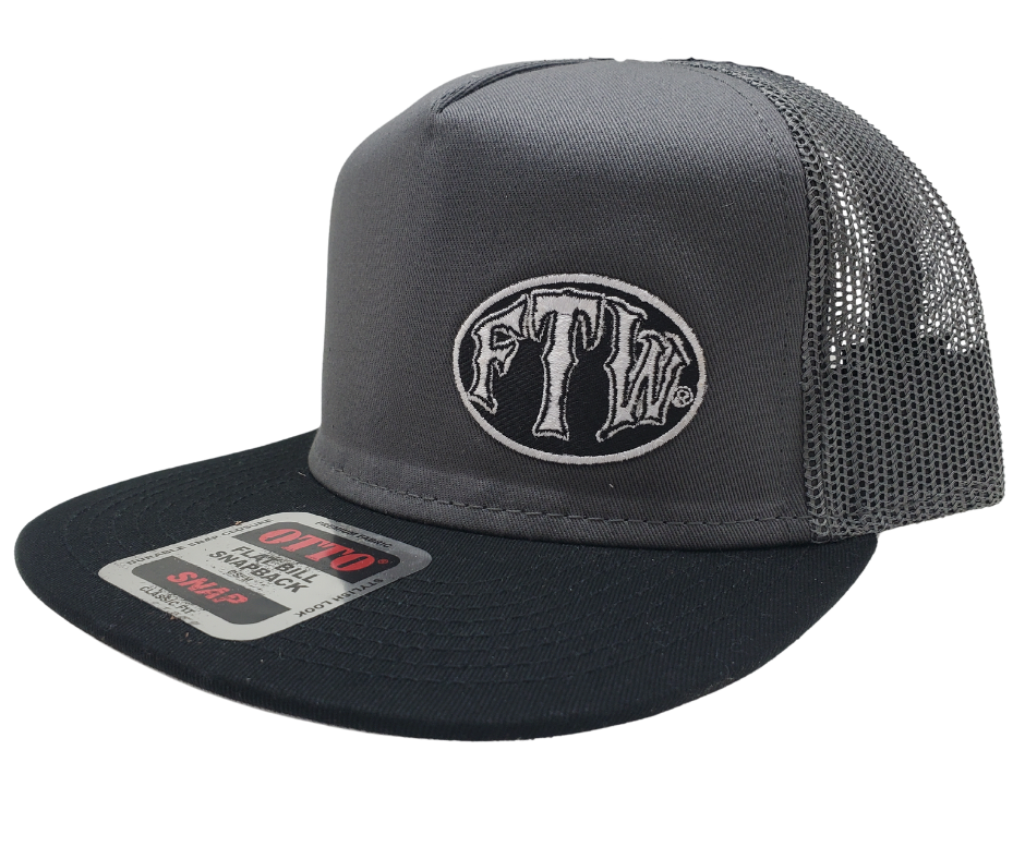 Flat bill snapback cap on sale