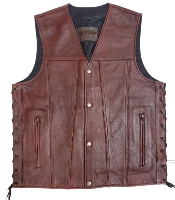 Concealed carry Leather deals Vest