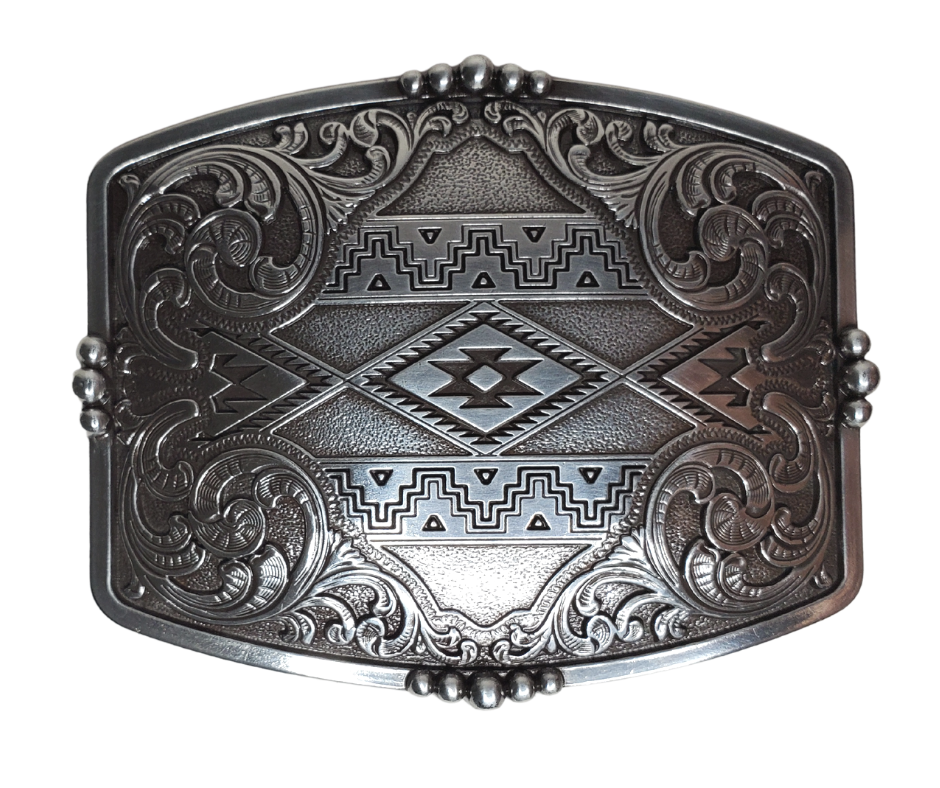 Antique Silver Belt Buckle