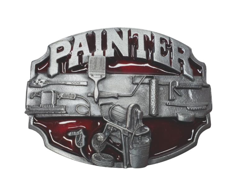 Painters Belt Buckle Buckle and Hide Leather LLC