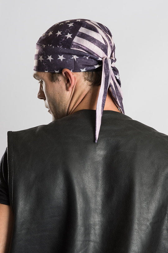 Head Wraps are great whether you're going for a joyride on your motorcycle, getting together with your club, or just need some UV protection and sweat control. Represent your unique style with our moisture wicking head wraps. Find these at our Smyrna, TN shop just outside of Nashville.
Soft Inner Elastic Band Tail
Sweat Absorbent
One Size Fits Most
Full Color Art