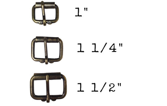  If you need a upgrade for your current belt or want a different look we have a selection of what we call Basic buckles or Upgrades for one your purchasing from us. Stop in our shop in Smyrna, TN, just outside of Nashville. This is a Roller style which is great for casual or work belts. Choose Stainless Steel for work or Heavy Duty use. Choose the Antique/Vintage for Vintage fashion look or everyday use.  Choose 1",1 1/4", 1 1/2", 1 3/4"or 2"  Color - Antique Brass, Antique Nickel or Stainless S