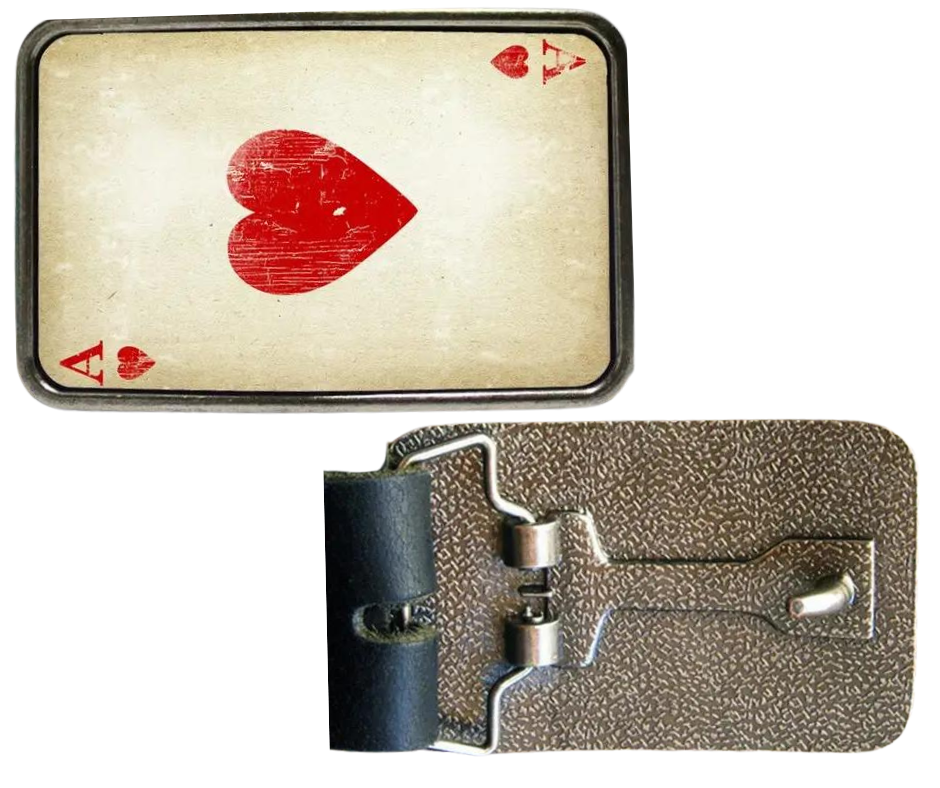 The Western Heart and it's vintage look is one of most unique belt buckles that are completely metal (image area too) and are made to be durable and lasting! Lots of details in the image and slightly smaller than most of our buckle selection. Available at our Smyrna, TN shop a short ride from downtown Nashville.

Belt Buckle Measures: -3"x2"
Fits any snap belt up to 1 1/2"
Listing is for the belt buckle only and does not include a belt strap.