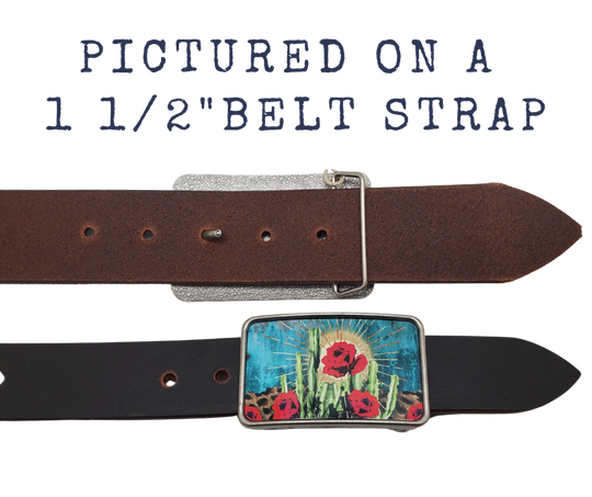 The Vintage Spade is one of most unique belt buckles that are completely metal (image area too) and are made to be durable and lasting! Lots of details in the image and slightly smaller than most of our buckle selection. Available at our Smyrna, TN shop a short ride from downtown Nashville.

Belt Buckle Measures: 3"x2"
Fits any snap belt up to 1 1/2"
Listing is for the belt buckle only and does not include a belt strap.