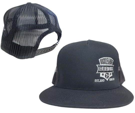 We now are proud to offer our own Embroidered logo cap. Flat bill style with a snap back for easy adjustment. Make the 20-minute drive from Nashville to our Smyrna, TN shop and pick yours up today!    Color: Distressed Gray/Black  or Solid Black Embroidered Design    One Size Fits Most