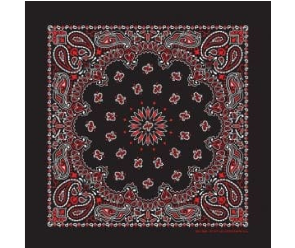 Traditional Paisley Bandannas USA Made 16 Colors