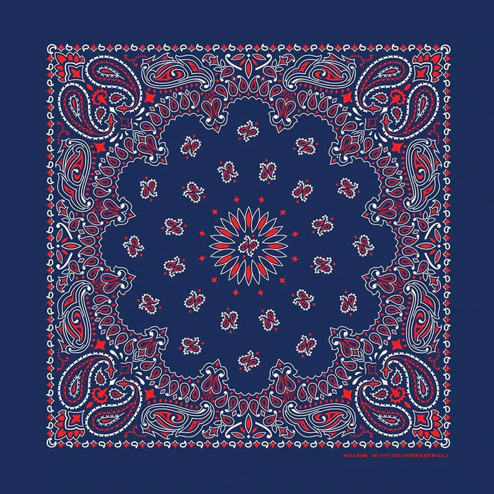 Traditional Paisley Bandannas USA Made 16 Colors