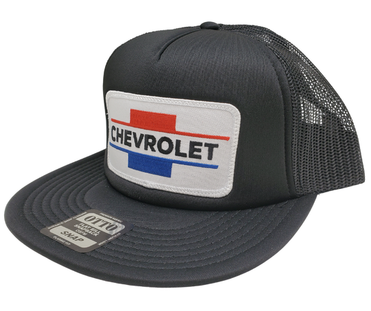 Founded by William Durant and Louis Chevrolet in 1911. By 1919 Chevrolet went on to quickly become leader in sales as a General Motors.Show your a Chevy fan with this Black Foam trucker mesh cap featuring the Classic logo. Shop now at our Smyrna, TN store or online for the ultimate challenge and inspiration. Snap back adjustment.