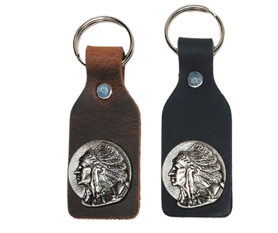 Concho Leather Key Fob (Clearance)