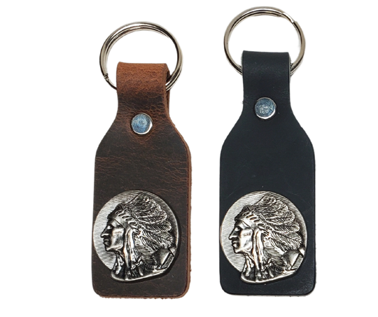 Concho Leather Key Fob (Clearance)