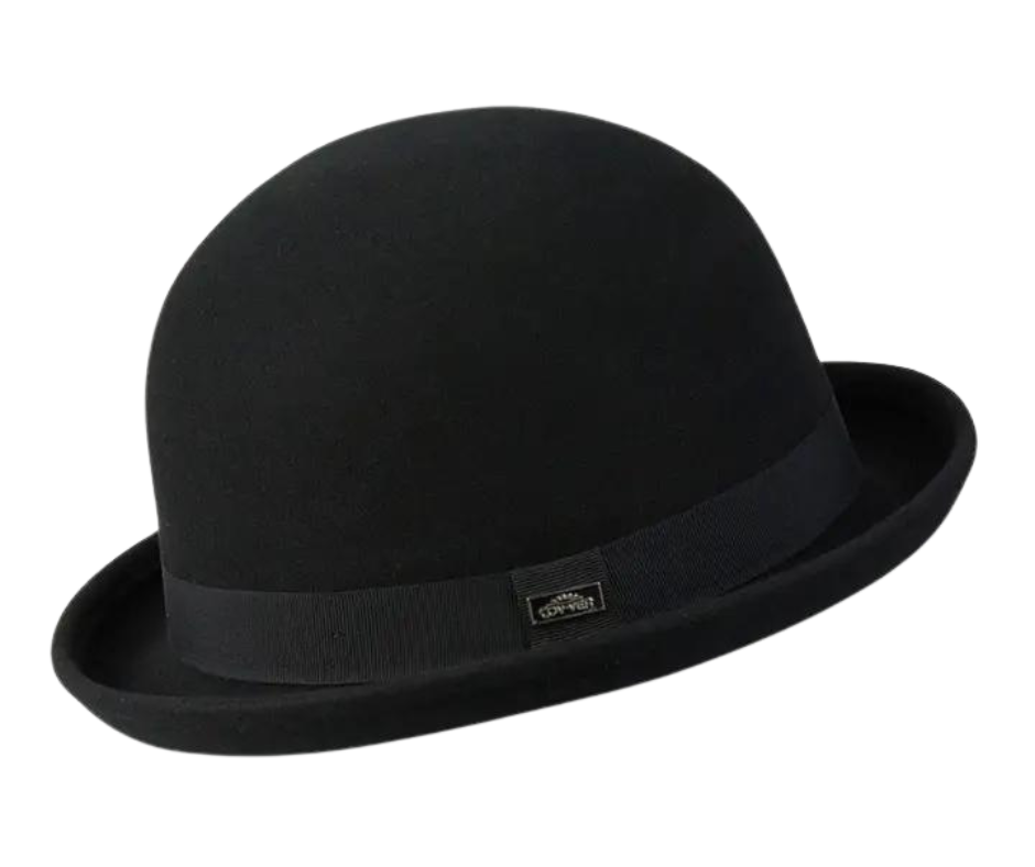 The Bowler/Derby Hat has roots back to at least the 1800's!&nbsp; See it worn in classic westerns whether your a Villian or a Banker. We always look for timeless styles that's a stylish blend of city and western, and can be dressed up for a night on the town. Softer than a traditional bowler so it can be crushed and not get damaged. Find it in our retail shop in Smyrna, TN, located just outside of Nashville in sizes S-XL. Made from 100% Australian Wool.