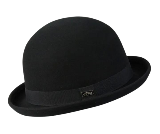 The Bowler/Derby Hat has roots back to at least the 1800's!&nbsp; See it worn in classic westerns whether your a Villian or a Banker. We always look for timeless styles that's a stylish blend of city and western, and can be dressed up for a night on the town. Softer than a traditional bowler so it can be crushed and not get damaged. Find it in our retail shop in Smyrna, TN, located just outside of Nashville in sizes S-XL. Made from 100% Australian Wool.