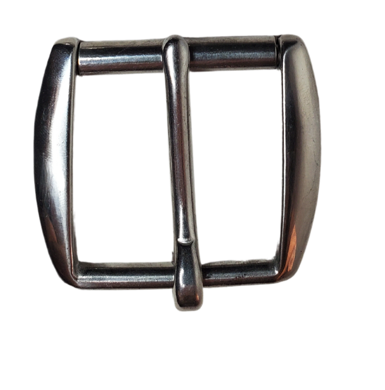 If you need a upgrade for your current belt or want a different look we have a selection of what we call Basic buckles. Stop in our shop in Smyrna, TN, just outside of Nashville. This is a Heavy duty Roller style Great for heavy work belts.   Color - Stainless Steel ,1 3/4" width