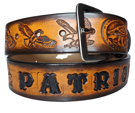 "Where Eagles Dare" Leather Belt