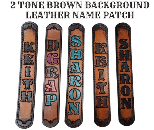 Acoustic Guitars and Great Songs and Lyrics have been staple for years in Country music!  "This 2" or 2 1/2" wide Guitar Strap is a nod to that classic influence. The main Body of the strap is approx. 1/8" thick Black Leather Strap with a CUSTOMIZABLE LEATHER NAME PATCH. The classic adjustment style goes from approx. 42" to 56" at it's longest . Made just outside Nashville in our Smyrna, TN. shop. It will need a bit of time to "break in" but will get a great patina over time.  