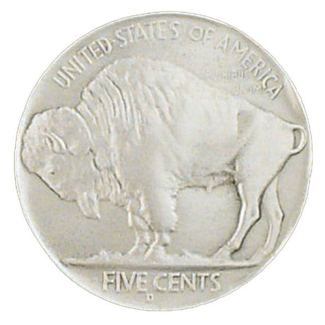 Display the iconic Buffalo Nickel with this 3" dia. belt buckle. This is a pewter belt buckle, perfect for 1 1/2" belts and it's available in our shop located just outside of Nashville in Smyrna, TN.