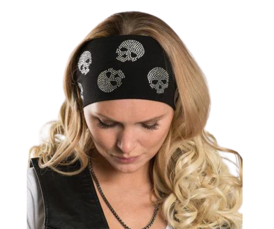 EZ Super Bling Head Bandz are the perfect fashion Hair accessory to complement any outfit, while also keeping your hair in place on a windy day or during motorcycle rides. Made with & high-tech spandex material, they can fit any size head. These are are Blinged MORE than our typical EZ bandz. Visit our Smyrna TN shop, conveniently located near downtown Nashville.