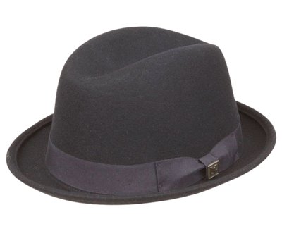 You don't need a suit or be a Gangster to wear this Fedora. It's Low rider style and Grosgrain bow is versatile enough to work most any style. A very fashionable, stylish hat with it's Red lining and has a Approx. 4" crown and 1.5" brim that's made with 100% wool felt. Pick yours up at our Smyrna, TN location just a short drive from Nashville. Sized S-XL.