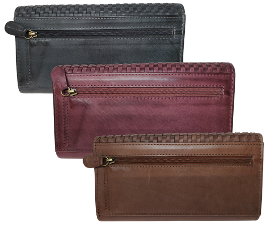 The "Brianna" Leather Clutch Style Wallet