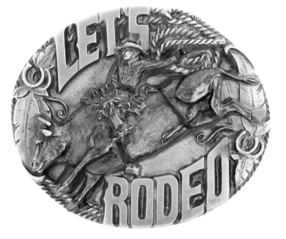 The Rodeo is a Western Culture staple. Bull riding, Calf Roping, Barrel Racing is among the favorite events. Crafted from top-quality pewter, it is specifically made to fit 1 1/2" belts and measures 2 1/2" tall x 3" across.&nbsp; Find it at our shop in Smyrna, TN, just a short drive from Nashville.