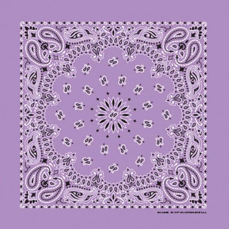 We stock traditional 100% Cotton for a soft and comfortable feel. Made in the USA and approx. 22" x 22", they feature a trademark Paisley design. Bandanas have been around for over 75 years and are still a staple in culture whether it's a farmer, MC, or a Rock star.