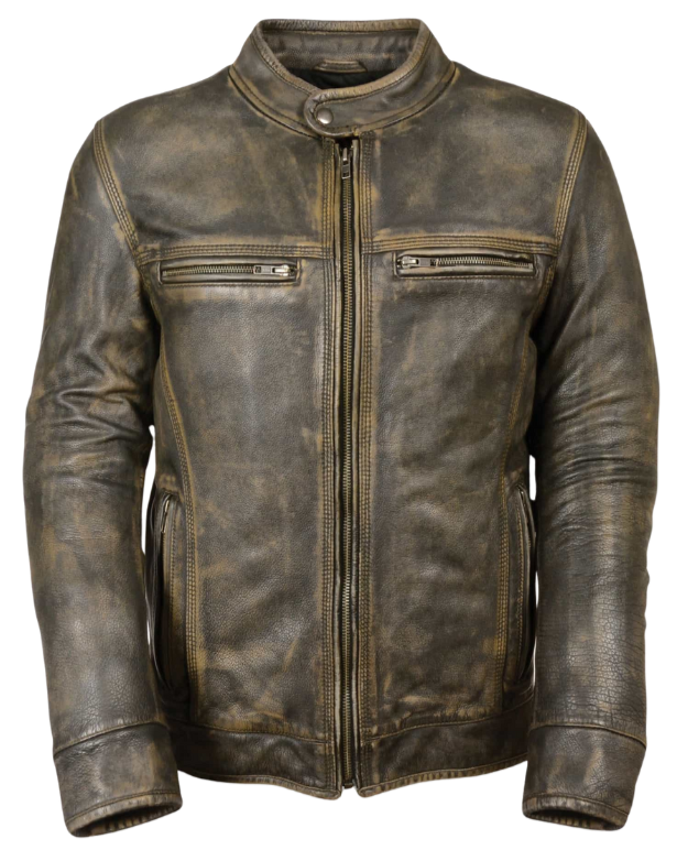 The" Phoenix" is our Classic Brown leather motorcycle jacket has everything you need for riding, including a cool style. Available in sizes small through 5x, it can be purchased at our shop in Smyrna, TN, near Nashville. With multiple zippered pockets and vents, a zip out liner, and a tab collar and zippered front, it also has snaps and zippers at the wrists. Don't forget to check out our matching gloves to complete your look