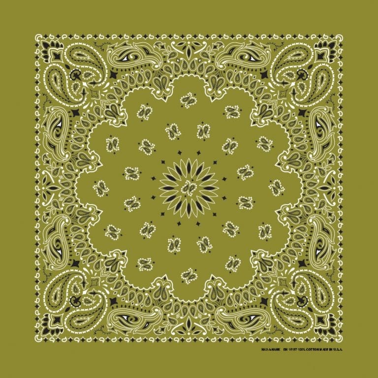 We stock traditional 100% Cotton for a soft and comfortable feel. Made in the USA and approx. 22" x 22", they feature a trademark Paisley design. Bandanas have been around for over 75 years and are still a staple in culture whether it's a farmer, MC, or a Rock star.