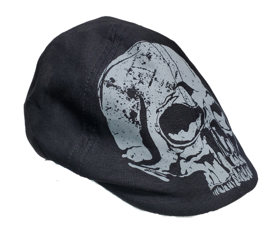 Defy the ordinary with a Skull Drivers Cap, featuring a striking printed Skull across the front, and "Ride Fast-Ride Forever" with two stars across the back. Enjoy classic coolness. Take the plunge and get yours today at our Smyrna, Tn shop, only a quick drive from Nashville. Imported.  One size fits most