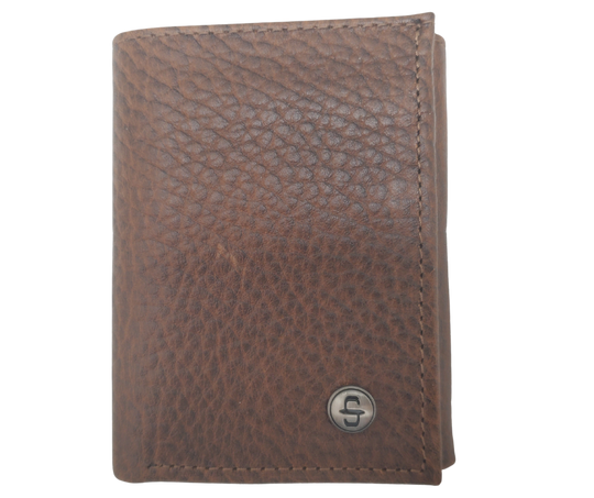 Stetson Bison Tri-Fold Wallet