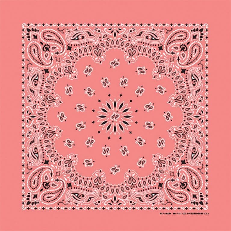 We stock traditional 100% Cotton for a soft and comfortable feel. Made in the USA and approx. 22" x 22", they feature a trademark Paisley design. Bandanas have been around for over 75 years and are still a staple in culture whether it's a farmer, MC, or a Rock star.