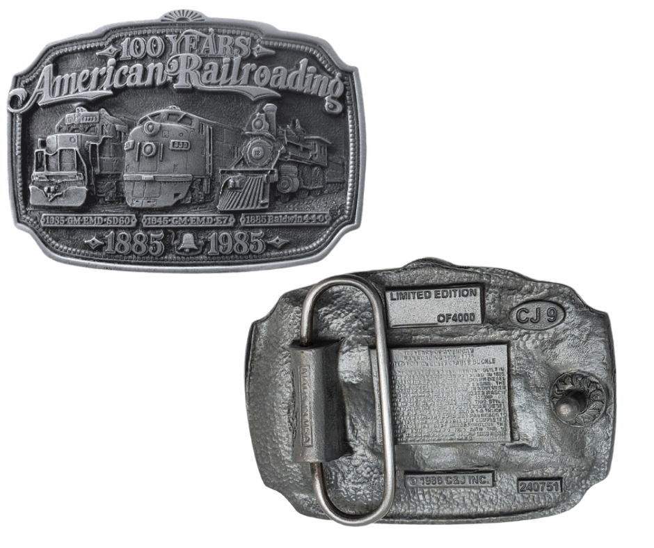 The history of the Locomotive industry has greatly contributed to shaping America as we know it today. For those who are passionate about railroads, this belt buckle is a perfect addition to your collection. Made of high-quality pewter, it is designed to fit on 1 1/2" belts. Measuring 3" wide and 2" tall, you can find it in our shop conveniently located in Smyrna, TN, just outside of Nashville.