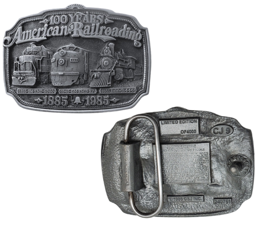 The history of the Locomotive industry has greatly contributed to shaping America as we know it today. For those who are passionate about railroads, this belt buckle is a perfect addition to your collection. Made of high-quality pewter, it is designed to fit on 1 1/2" belts. Measuring 3" wide and 2" tall, you can find it in our shop conveniently located in Smyrna, TN, just outside of Nashville.