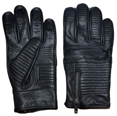 Women's Cowhide Leather Riding Gloves with decorative Stitching. Lightweight with a zipper for wrist adjustment. Great for Motorcycle Rides or just a cool night. They are available in our shop just outside Nashville in Smyrna, TN.