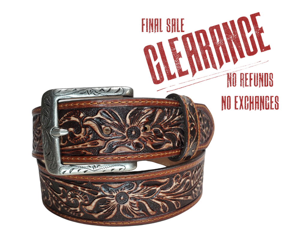 West Distressed Leather Belt