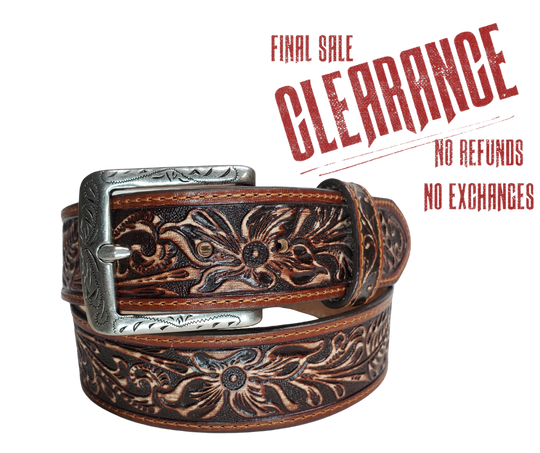 West Distressed Leather Belt