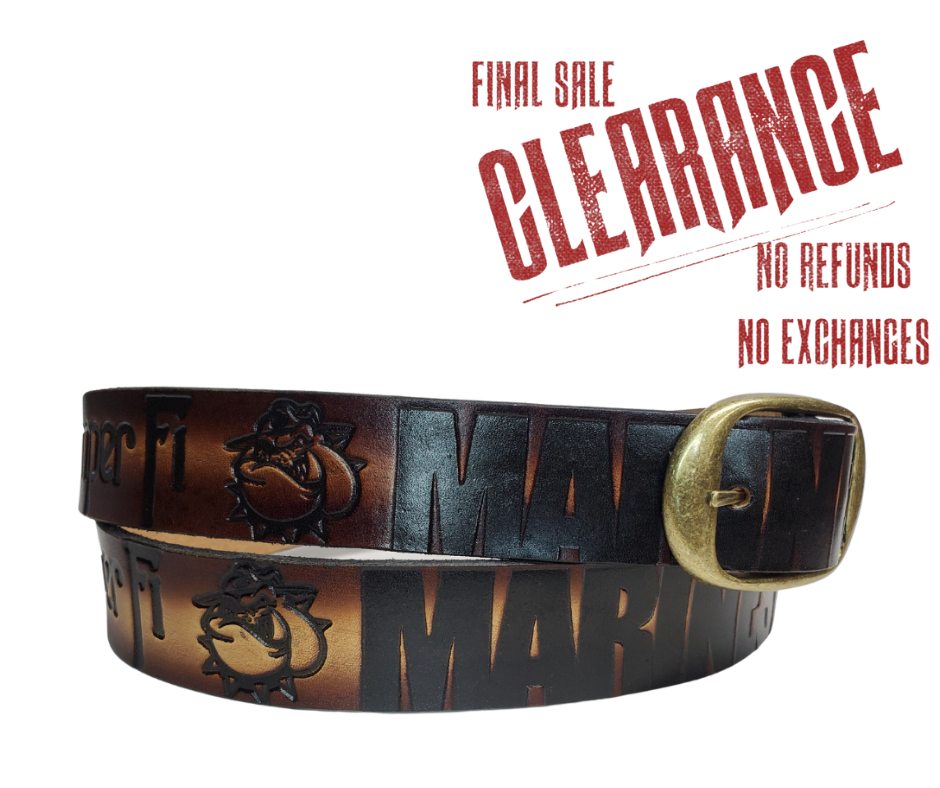 Semper Fi Marines Leather Belt