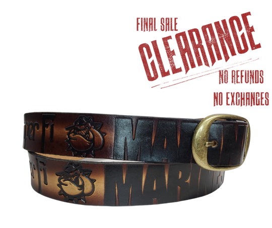 Semper Fi Marines Leather Belt