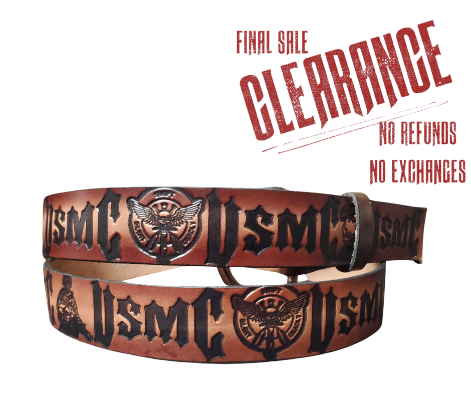 Semper Fi Marines Leather Belt