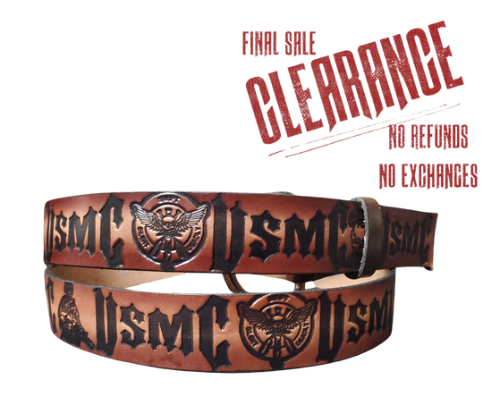 Semper Fi Marines Leather Belt