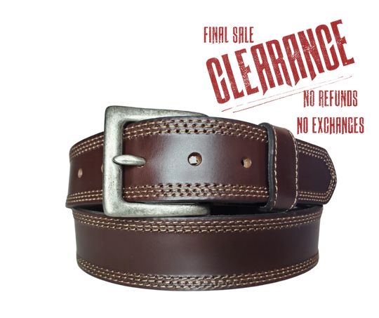 The Triple Stitched Leather Belt