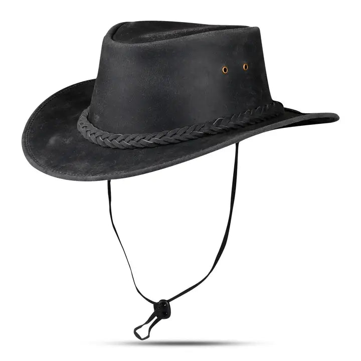 Our Western Outback style hats for men are multipurpose and used as fashion to get attention at parties and to save yourself from Weather. Hats are associated with farmers, ranchers, truck drivers, rugged outdoor and gambler looks. In recent years, cowboy hats have started to become a more common fixture in mainstream fashion. Get yours at our Smyrna, TN shop not far from wild downtown Nashville.