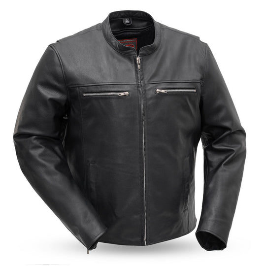 The Rocky Men's Leather Jacket by First Manufacturing. Get yours in our Smyrna TN shop just a Slow ride from Nashville!