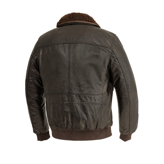 The Baron Classic WW2 Bomber Jacket Soft Naked Buffalo Leather.&nbsp;Removable faux shearling collar Polyester and satin lining Two inside zipper pockets Two drop down pockets Two side hand pockets Front closure with snaps and main zipper Lifetime Warranty on Hardware Clean by Leather Specialist. Available at our Smyrna, TN shop just outside of Nashville. Call or stop in for current stock, available S-5X.