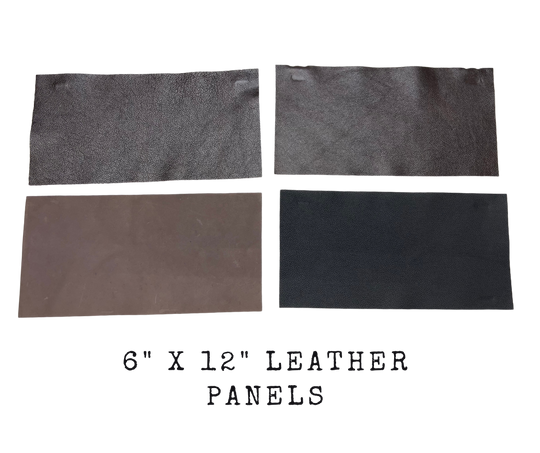 We get so many calls about leather pieces for people needing pieces for everything under the sun. So here you go we started to set some pieces aside. Available only the way we cut them or what's left off a hide, so that means you buy them this way we won't cut them in half if you only need a smaller piece. These are cut into pieces 1', 1'x 6", 18"x 2' x 15-18"ish. Colors will vary in Black, Natural, and Earth tones. These are soft upholstery garment weight panels.