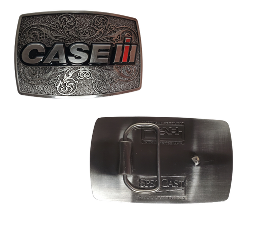 Curved Rectangle Shape Licensed International Harvester Buckle Fits 1 1/2 inch wide belts Approx. size 2 3/4"H x 3 3/4"W Available online or in our shop just outside Nashville in Smyrna, TN.