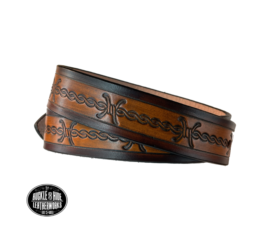 "Lil' Barbwire" Leather KIDS/CHILDRENS Name Belt