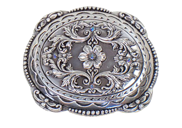 Ladies Floral Western Buckle