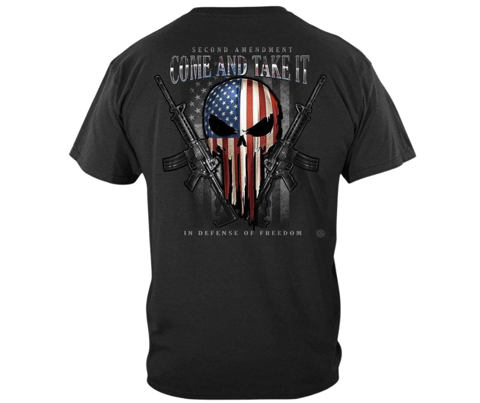 Come and Take it Punisher T-Shirt – Buckle and Hide Leather LLC