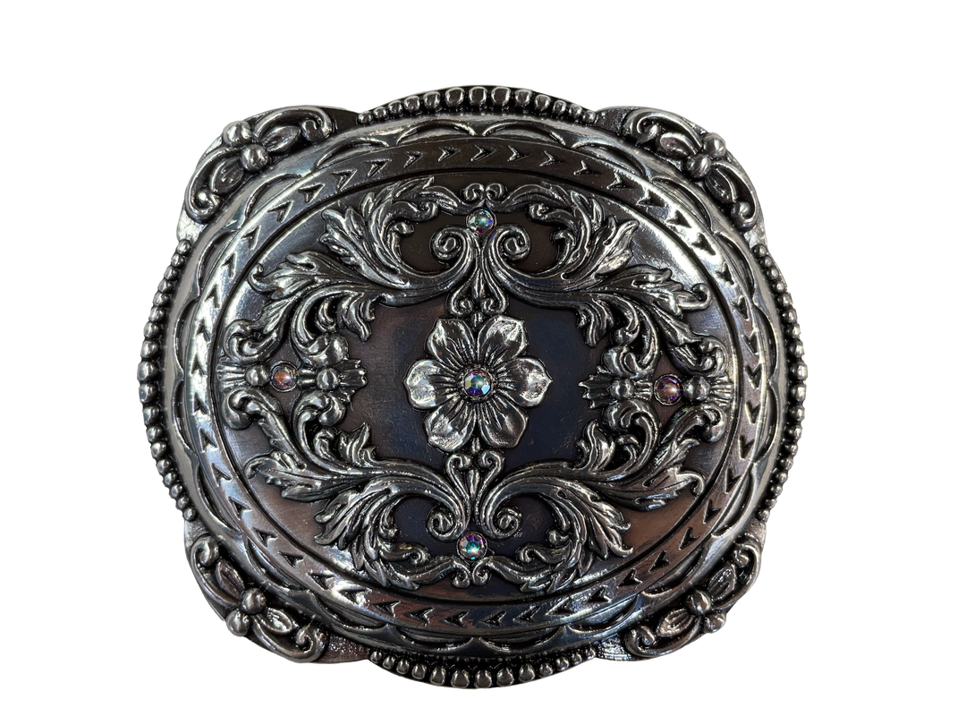 Ladies Floral Western Buckle